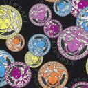 Versace tapet i farverigt og sort non-woven tapet medusa hoved luksus design tapet