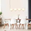 Pendelleuchte Ian, gold, 120 x 107 cm, Glas Lampe