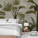 JungleConcret1 tapet i grågrøn - non-woven tapet Designwalls 2 - 2,55 x 3,5 m