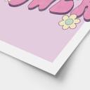 Tipografía Póster Girl Power Retro Lettering Purple