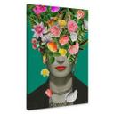 Lienzo Frida Estudio Floral - Retrato Frida