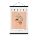 Tekstil plakat Saftige ferskner - Ivy Green Illustration