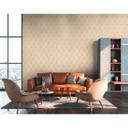 Livingwalls Fleecetapet, Metropolitan Stories Art Deco Ava New York, Metallic, Beige