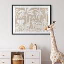 Póster Sueños de selva - La fauna africana en marrón - Kikki Belle
