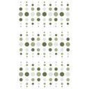 Wallsticker former - Geometriske cirkler i grøn