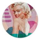 Vægcirkel Demir - Marilyn is back – print på aluminium (Alu-Dibond)