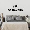 Muursticker I Love FC Bayern