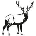 Muursticker Hert Silhouet
