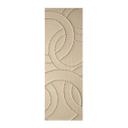 Póster de tela Anillos abstractos beige - Grande - Panorama