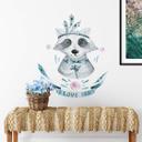 Sticker mural Kvilis - Raton laveur I love You