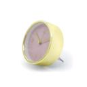 Wecker in Gold-Optik mit Rosa - Rund Ø11 cm