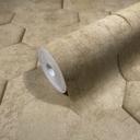 Non-woven tapet med 3D honeycomb mønster brun grafik 