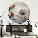 Vinilo decorativo floral Boho flor seca macro - Treechild - Redondo