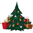 Sticker mural - Sapin de Noël (vintage)