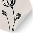 Vinilo decorativo de pared Poppy - Cats & Dotz - Redondo
