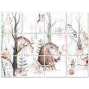 Azulejos Adhesivos Kvilis - Amigos animales en el bosque - set de 12