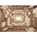 Fototapet - 3D Træ - Tunnel