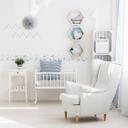 A.S. Création Lovely Kids Frise autocollante enfant - Bleu, Gris