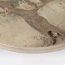 Houten Wanddecoratie Toverboomhut met elfjes - Ms Tiff - Rond