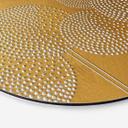 Vægcirkel Hvide perleblomster - Grande – print på aluminium (Alu-Dibond)
