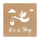 MDF-dekoration Baby - It's a Boy