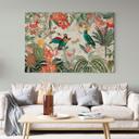 Lienzo selva exótica con loros - UN Designs