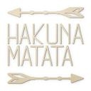 Træbogstaver Poppel - Hakuna Matata med pile