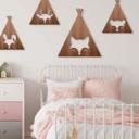 Decoración en madera caoba - Tipi - Zorro