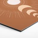 Zeshoek Wanddecoratie maancycli - zon en maan in harmonie - KsanaKalpa - aluminium dibond