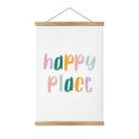 Póster de tela que dice - Happy place