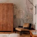 Vintage bloemenbehang in grijs | Bloemenbehang - Ms Tiff