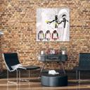 Canvasbillede, Banksy Pulp Fiction og aber