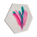 Hexagon Dibond Kubistika - Bouquet of Feathers
