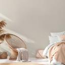 Moderne non-woven tapet hvid creme - ensfarvet non-woven tapet monokrom stue