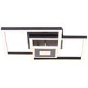 Deckenleuchte Chloe, schwarz, 40 x 40 cm, Metall LED-Deckenleuchte, dimmbar