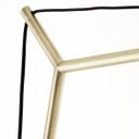 Bogenstandleuchte Alisa, gold, 192,5 x 160 cm, Textil Lampe