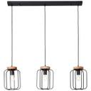 Pendelleuchte Rosalie, braun, 130 x 100 cm, Holz Pendellampe