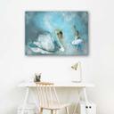 Canvasbillede, Svane og ballerina