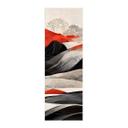 Póster de tela Treechild - Montañas rojas de estilo japonés - Panorama