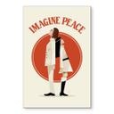 Billede Imagine Peace - To for fred og håb - Retrodrome – print på aluminium (Alu-Dibond)