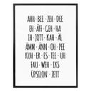 Poster - L’alphabet autrement
