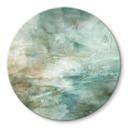 Tableau en verre Vert sauge brumeux - Schmucker - Rond