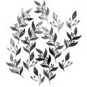 Sticker mural Branches et baies noires