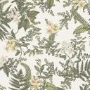 plantetapet med blomster grågrøn - non-woven tapet med blomstermotiver