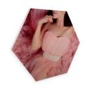 Hexagon Hout - Pink Dress