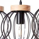 Pendelleuchte Oliver, braun, 116 x 65,5 cm, Holz Pendellampe