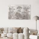 Glasschilderijen Landschap met tuinlandschap in beige - Ms Tiff