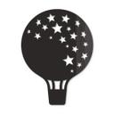 Decoración acrílica globo aerostático con estrellas