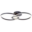 Deckenleuchte Chloe, schwarz, 52 x 30 cm, Metall LED-Deckenleuchte, dimmbar