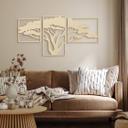Decoración mural de madera Árbol africano - madera de álamo (3 piezas)